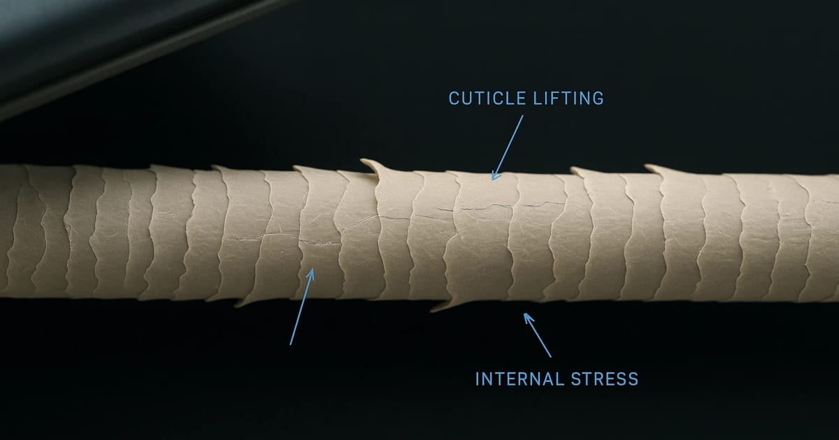 Heat Damaged Hair: Surface Feel vs Structure - ANATOMY Science Library